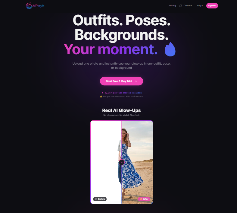 VPstyle website screenshot